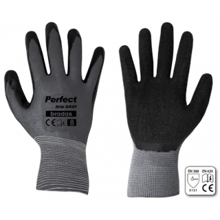 Kesztyű RWPGGY9 PERFECT GRIP GRAY latex 9