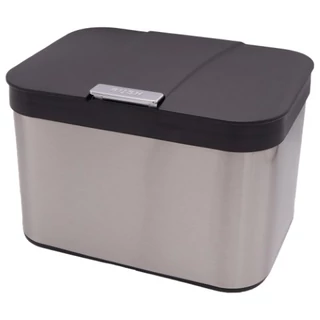 Konyhai komposztáló vödör rozsdamentes acél, 4,3 l, H17x25,3x18,8 cm