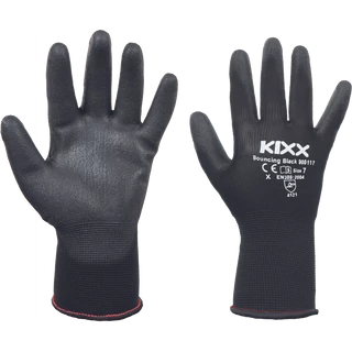 BOUNCING BLACK kesztyű nylon P fekete 9 méret 12 pár/karton