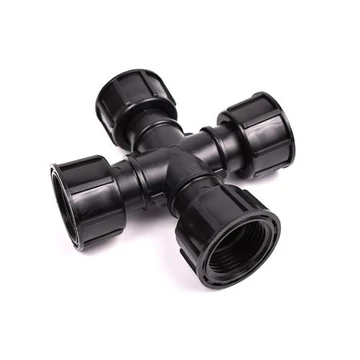 Hollanderes PXT kereszt 1x1x1x1" BBBB fekete, 10 db/cs, 80 db/doboz