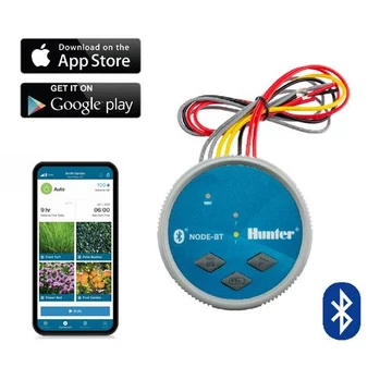 Hunter vezérlő elemes NODE-BT-100-VALVE, 1 zónás BLUETOOTH, PGV101G-B BSP mágnesszeleppel, 10db/kart