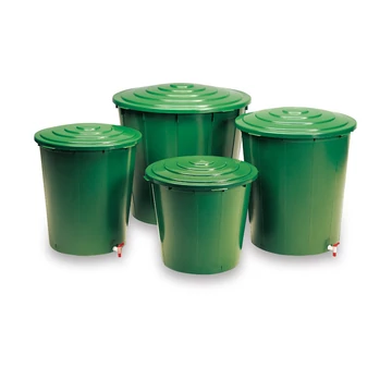 Esővízgyűjtő 500 literes kerek, tetővel és 3/4"-es csappal