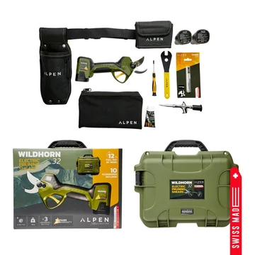 Alpen by Felco Wildhorn 32 Elektromos metszőolló 3 akkumulátorral, kofferben