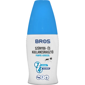 Bros Szúnyog-és kullancsriasztó pumpás aeroszol, 100 ml  12 db/karton