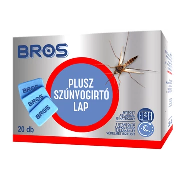 Bros Szúnyogirtó lapka elektromos készülékhez 20db/csomag