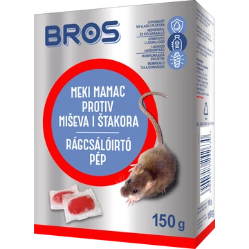 Bros rágcsálóirtó pép 150g 29ppm 12db/karton