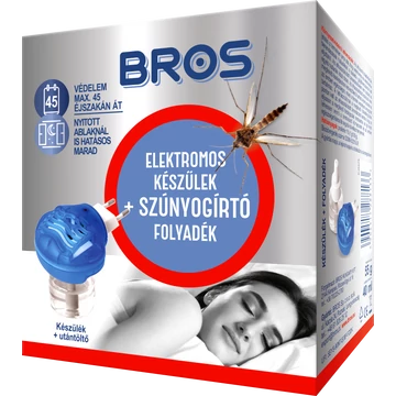 Bros Elektromos szúnyogirtó készülék+ 40 ml folyadék 12 db/karton