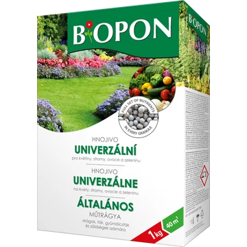 Biopon univerzális kerti növénytáp 1 kg, 12 db/karton