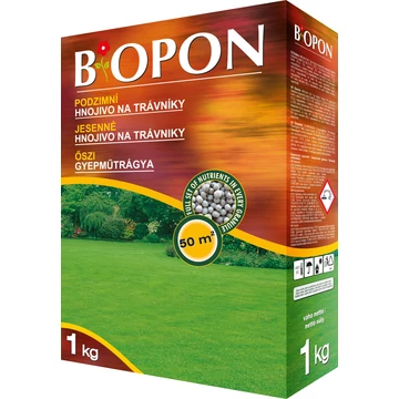 Biopon őszi gyep növénytáp  1 kg, 12 db/karton