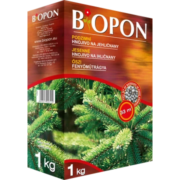 Biopon (őszi) tűlevelű, fenyő növénytáp 1 kg, 12 db/karton