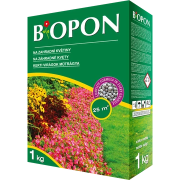 Biopon kerti virág növénytáp 1 kg, 12 db / karton