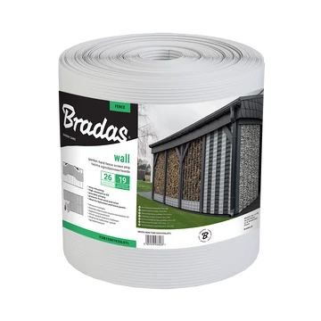 Bradas Kerítés takaró szalag világos szürke, Solid 19cm*26m, 1200 g/m2
