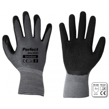 Kesztyű RWPGGY9 PERFECT GRIP GRAY latex 9" 12db/kart.