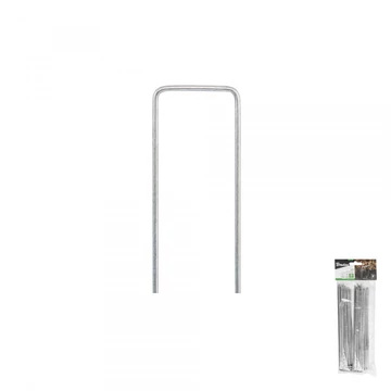 Leszúró tüske 3/15 cm, agroszövethez/vakondhálóhoz, műfűhöz, FÉM, U-alakú 20db/cs, 50csom/kart.