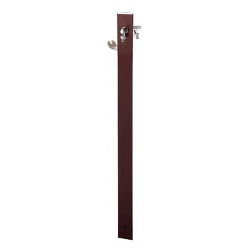 Colortap Kerti kút TRIANGLE 400 - Bronz színű, 2 db csappal, flexibilis bekötőcsővel, tömlőtartóval