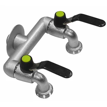 Colortap Aquajet kerti csap DUO dupla 1/2”- 3/4” x 3/4”