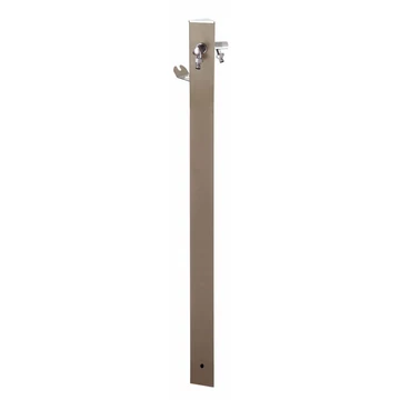 Colortap Kerti kút TRIANGLE 400 - Galambszürke színű, 2 db csappal, flexibilis bekötőcsővel, tömlőtartóval