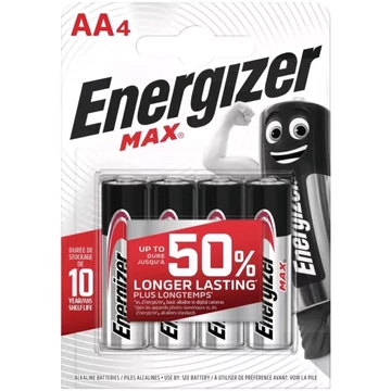 Energizer Max AA ceruza elem LR6  (4db/csom)