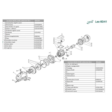 LEO ND XJWM/1-BE 60/41  Pump body O-gyűrű