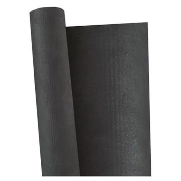 Polipropilén filctekercs, fekete 10x1m, gyalogutakhoz 120g/m2