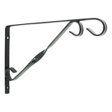 Fali virágtartó kar fekete  30 cm /10db/karton
