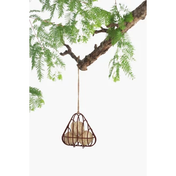 NALA drót madáretető barna háromszög 7,5x20x18,5