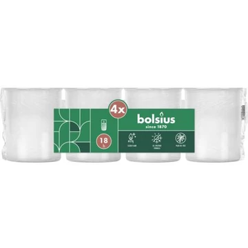 Bolsius mécses fehér C40 pálmaolaj nélkül 18 órás  (25 db/karton)