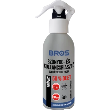 Bros Szúnyog és Kullancsriasztó trópusi, szórófejes 130ml (50% DEET) 12db/krt.