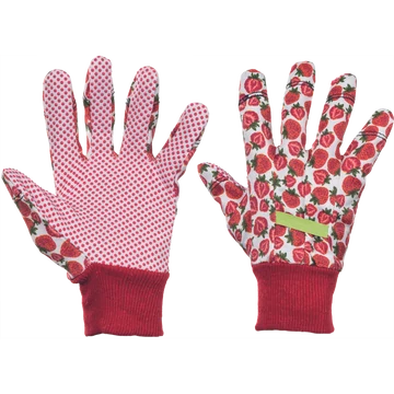 Fresh Fruit textil kesztyű piros 8 méret, 12 pár/karton 