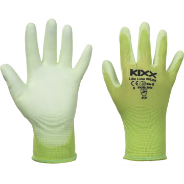 LIKE LIME kesztyű nylon PUzöld 8 méret-430061