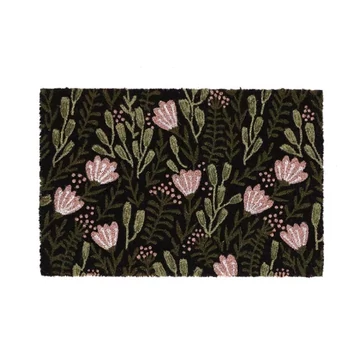 Kókuszrost lábtörlő virágos 60x40 cm