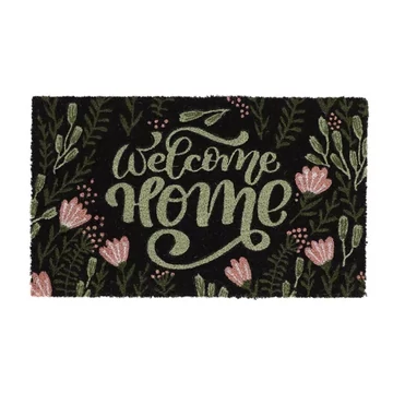Kókuszrost lábtörlő welcome home feliratos 75x45 cm