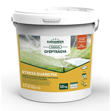 EUROGREEN Stress Guard stresszkezelő gyeptrágya P56 10 kg (250-400m2)