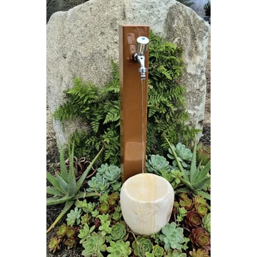 GALLO IRON kerti kút csappal Olívabarna