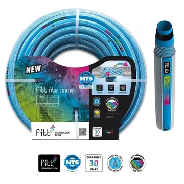 Locsolótömlő  Fitt NTS JEANS  1/2" v.kék 25 fm/30 bar csavarodásmentes