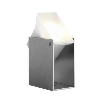 Garden Lights Etu fali lámpa, aluminium, kocka, állitható fejjel, LED 3 W, meleg fehér fény