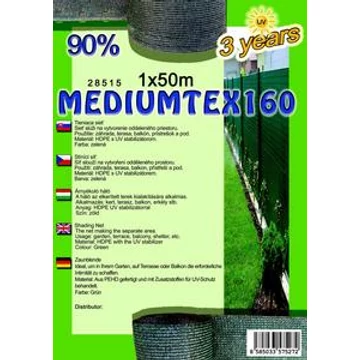 Árnyékoló háló MEDIUMTEX160 1x50m zöld 90%