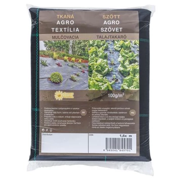 Agroszövet Fekete PPHA 100 g/m2/ 1,6 x  5m/8m2 /216 db/pal