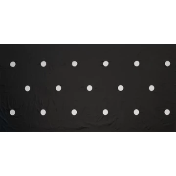 Takarófólia SALÁTÁKHOZ fekete 20 mikron 45x60mm-0,95x5m, ültetési lyukakkal