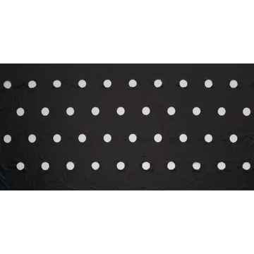 Takarófólia FŰSZERNÖVÉNYEKHEZ fekete 20 mikron 100x60mm-0,95x5m, ültetési lyukakkal