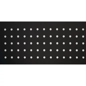 Takarófólia KIS ZÖLDSÉGEKHEZ fekete 20 mikron175x45mm 0,95x5m,ültetési lyukakkal