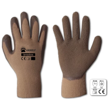 Téli kesztyű GRIZZLY 11" barna (24 pár/kart.) RWG11