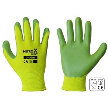 Kesztyű  RWNM8  NITROX MINT nitril 8" 24db/kart.