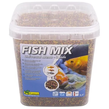 Fish Mix - Haltáp Universal 3mm pellet 5,4L, minden fajta halnak 8 - 25 cm-ig