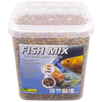 Fish Mix - Haltáp Universal 6mm pellet 5,4L, mindenfajta halnak 20 - 55 cm-ig