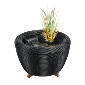 Velda Orbis tavacska  mini tó vízeséssel antracit