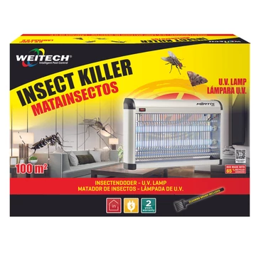 Weitech elektromos rovarcsapda, 100 m2 területre, 6db/krt