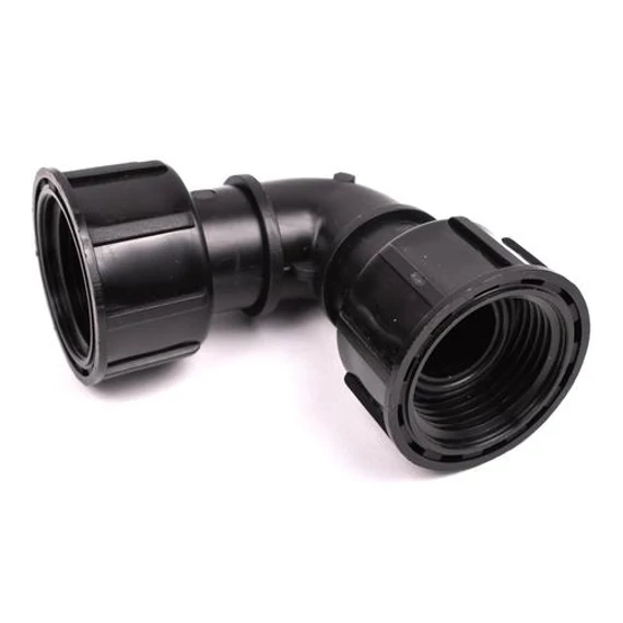 Hollanderes könyök 1" BB PXT fekete, 10 db/cs, 150 db/doboz
