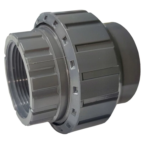 Hollanderes egyenes toldó PVC 6/4"Bx 6/4"B PN16 /90ks-box