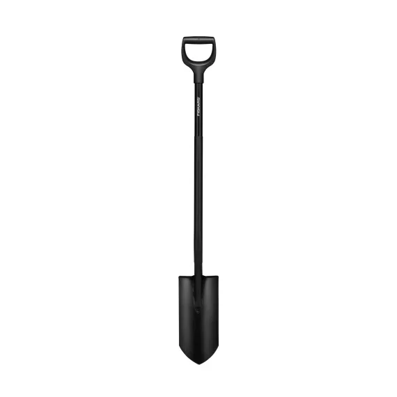 FISKARS Ergonomic Pro ásó, fekete, árokásó, keskeny